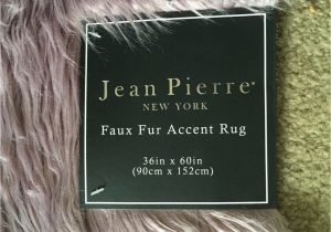Jean Pierre New York area Rugs Jean Pierre Faux Fur Rectangular Accent Rug Dusty Lilac 36” X 60”