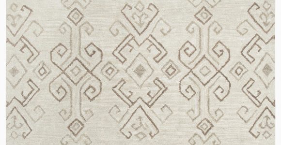 Jeannine Hand Tufted Wool Gray Ivory area Rug Pittard Hand Tufted Wool Ivory area Rug