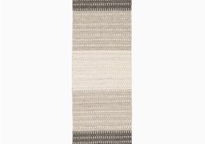 Jodi Hand Woven Cotton Ivory Black area Rug Natur Teppich LÃ¤ufer Wolle Skandi Grau Creme Stripes
