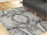 Kaia Gray Watercolors area Rug Mayview Darrow Abstract Gray Marble Rug, 8′ X 10′