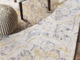 Kailee Printed Rug Porcelain Blue Bring In the Countryside Feeling with A Floral Pattern to