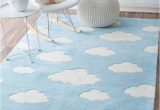 Kids Blue area Rug Serendipity Cloud Blue Rug Kids area Rugs Pink and Blue