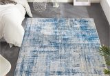 Kitchen area Rugs 4 X 6 Jinchan area Rug 4×6 Modern Rug Abstract Floor Mat Navy Blue Multi Print Rug Foldable Thin Rug Colorful Overdyed Distressed Mat Kitchen Rug …
