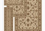 Km Home Alloy area Rug 8×11 area Rug Set, Florence Collection 4 Piece Set isfahan