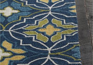 Kujawa Blue area Rug Yellow and Gray at Rug Studio Pertaining to Blue area Rugs
