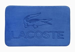 Lacoste Memory Foam Bath Rug Memory Foam Logo towel Ocean
