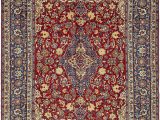 Large area Rug with Fringe isfahan Red Antique 9×12 area Rug In 2020