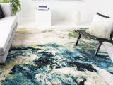 Large area Rugs 10 X 16 Safavieh Glacier Collection 8′ X 10′ Blue/multi Gla123b Modern Abstract Non-shedding Living Room Bedroom Dining Home Office area Rug