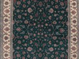 Large area Rugs 12 X 18 Floral Green Kashan oriental Hand Knotted area Rug 12×18