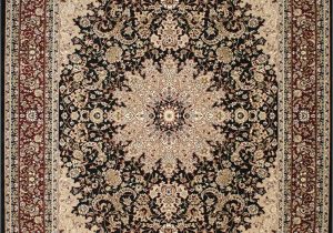 Large area Rugs at Ollies Feraghan New City Traditional isfahan Wool Persian area Rug 13 X 16 Black