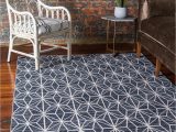 Large area Rugs for Basement Basement Rug Navy Blue Jill Zarin 8 X 10 Uptown Collection