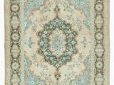 Large area Rugs Under 100 7×9 Blue Turkish Vintage Wool area Rug