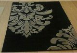 Large Black area Rugs Cheap Clearance Lot Of 4 Damask Black Woven Large area Rugs