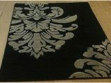 Large Black area Rugs Cheap Clearance Lot Of 4 Damask Black Woven Large area Rugs