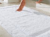 Large Cotton Bath Rug Resort Skid Resistant Bath Rug