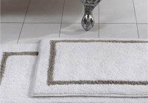 Large Gray Bathroom Rug Modern Threads Taupe Reversible Contrast Stripe Bath Mat 2 Piece Set