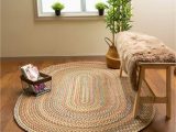 Large Oval Braided area Rugs Super area Rugs Roxbury American Made Braided Rug for Indoor Outdoor Spaces, Straw Beige / Natural Multi, 2′ X 3′ Oval