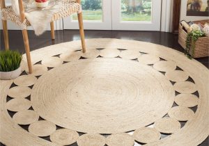 Large Round area Rugs for Sale Extra Large 6 Feet Round Rugs for Living Room, Hand-braided Jute Bedroom Round Rugs 4 Ft, Dining Room Rugs, Entryways Rugs, Patio area Rugs