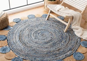 Large Round area Rugs for Sale Hand-braided 5 Feet Round area Rug for Living Room On Sale, Extra Large Reversible Bedroom area Rug 4 X 4 with Free Shipping