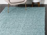 Large Thick soft area Rugs Bravich Rugmasters Duck Egg Blue Rug 5 Cm Thick Shag Pile soft Shaggy area Rugs Modern Carpet Living Room Bedroom Mats 110 X 160 Cm 3ft7 X 5ft3