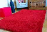 Large Thick soft area Rugs New Red Extra Thick Heavy Chunky 6cm Pile soft Luxurious Shaggy Modern area Bedroom Hall Rug Runner Mat Small Xx Large 120 X 170 Cms 4 X 5 6"