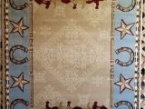 Large Western Style area Rugs Western Country southwest Rustic Cowboy Horse Star Lodge