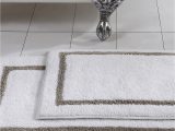 Large White Bathroom Rugs Modern Threads Taupe Reversible Contrast Stripe Bath Mat 2 Piece Set