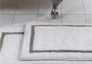 Large White Bathroom Rugs Modern Threads Taupe Reversible Contrast Stripe Bath Mat 2 Piece Set