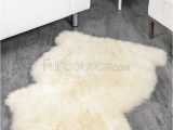 Large White Faux Fur area Rug Rugs Smooth White Fur Rug for Cute Floor Accessories Design