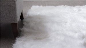 Large White Faux Fur area Rug Serene Faux soft Sheepskin Rug Ivory