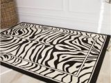 Large Zebra Print area Rugs Black White Animal Zebra Print Rug – Milan