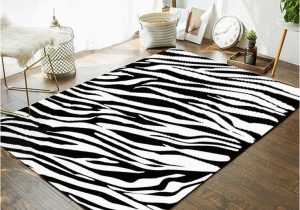 Large Zebra Print area Rugs Super-soft Large Rectangle Breathable Shaggy Zebra Pattern Anti …