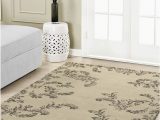 Laura ashley 8×10 area Rugs Laura ashley Winchester Plush Knit Microfiber 4 X 6 Accent Rug Taupe