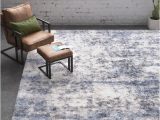 Leah Gray and Ivory Indoor area Rug Adeline Abstract Ivory/blue area Rug