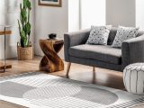 Leah Gray and Ivory Indoor area Rug Nuloom Leah Machine Washable Geometric Moon Phase area Rug