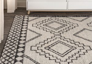 Lederer Off White Indoor area Rug Jonathan Y Moroccan Hype 3 X 5 Cream/black Indoor Geometric Bohemian/eclectic area Rug