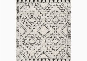 Lederer Off White Indoor area Rug Vasiliki Moroccan Tribal Tassel area Rug