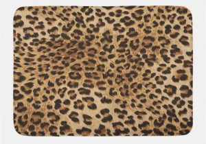 Leopard Print Bath Rugs Ambesonne Leopard Print Bath Mat & Reviews Shower Curtains