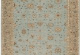 Light Blue and Brown area Rugs E Of A Kind Hand Knotted Light Blue Light Brown 12 2" X 15 6" Wool area Rug