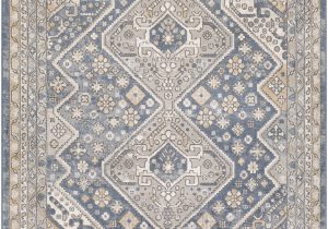 Light Blue and Brown area Rugs Levinson oriental Light Blue Brown area Rug