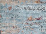 Light Blue and Brown area Rugs Pugh Abstract soft and Plush Light Blue Brown area Rug
