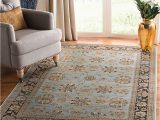 Light Blue and Brown Rug Safavieh Vintage Collection 8′ X 11′ Light Blue / Brown Vtg575h oriental Traditional Distressed area Rug