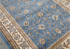 Light Blue and Gold area Rug Light Blue Persian Style oriental area Rug 8×10 8 X 10