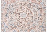 Light Blue and Pink area Rug Annette Indoor Outdoor Medallion Blue Light Pink area Rug