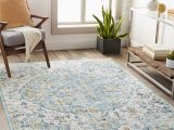 Light Blue and Yellow Rug Cabe Floral Light Blue/yellow area Rug