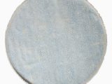 Light Blue Circle Rug solo Rugs Dawn Modern Hand Knotted Round Rug 8 0" X 8 0" Light Blue