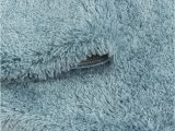Light Blue Fluffy Rug Living Room Carpet High Pile Carpet Super soft Shaggy Pile soft Color Blue
