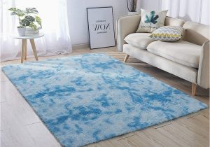 Light Blue Fuzzy Rug Nc Ultra soft Indoor Modern Rugs Fluffy Living Room Rugs Suitable for Children Bedroom Home Decor Nursery Rugs 60 X 120 Cm (light Blue Gradient)