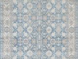 Light Blue Gray Rug Silver ash Gray Ivory Light Blue Faded oriental Distressed