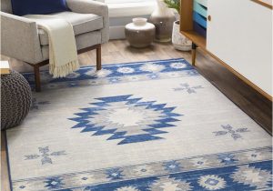 Light Blue Grey area Rug Caracas southwestern Blue Light Gray area Rug Reviews